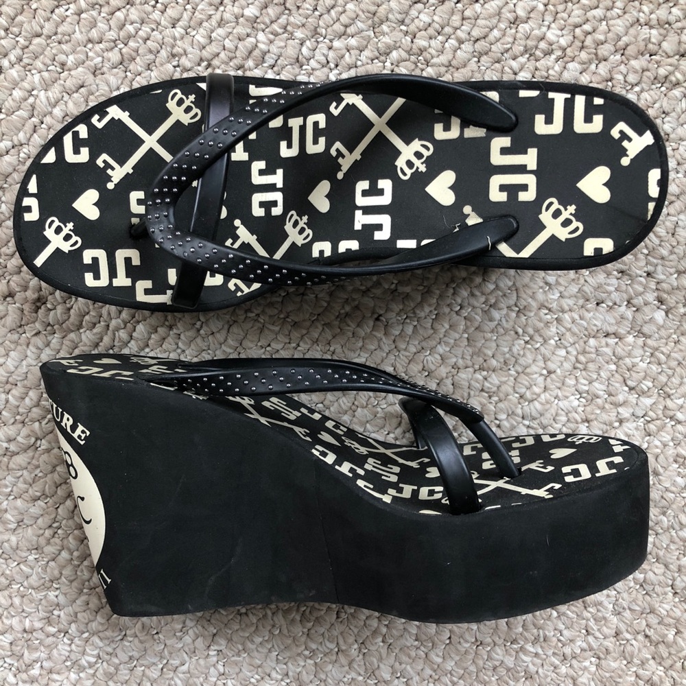 👑JUICY COUTURE Platform Wedge Sandals